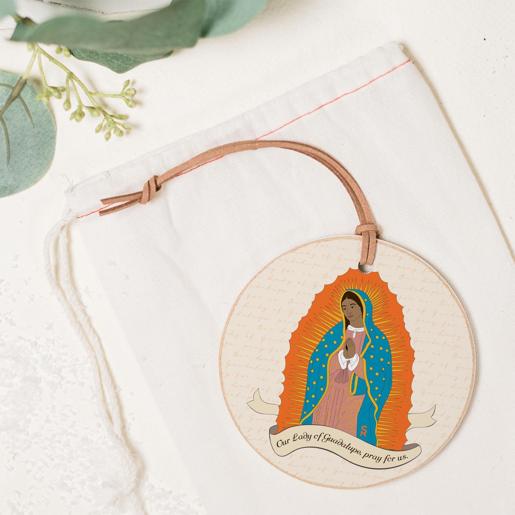 Our Lady of Guadalupe  4" Round Ornament -1