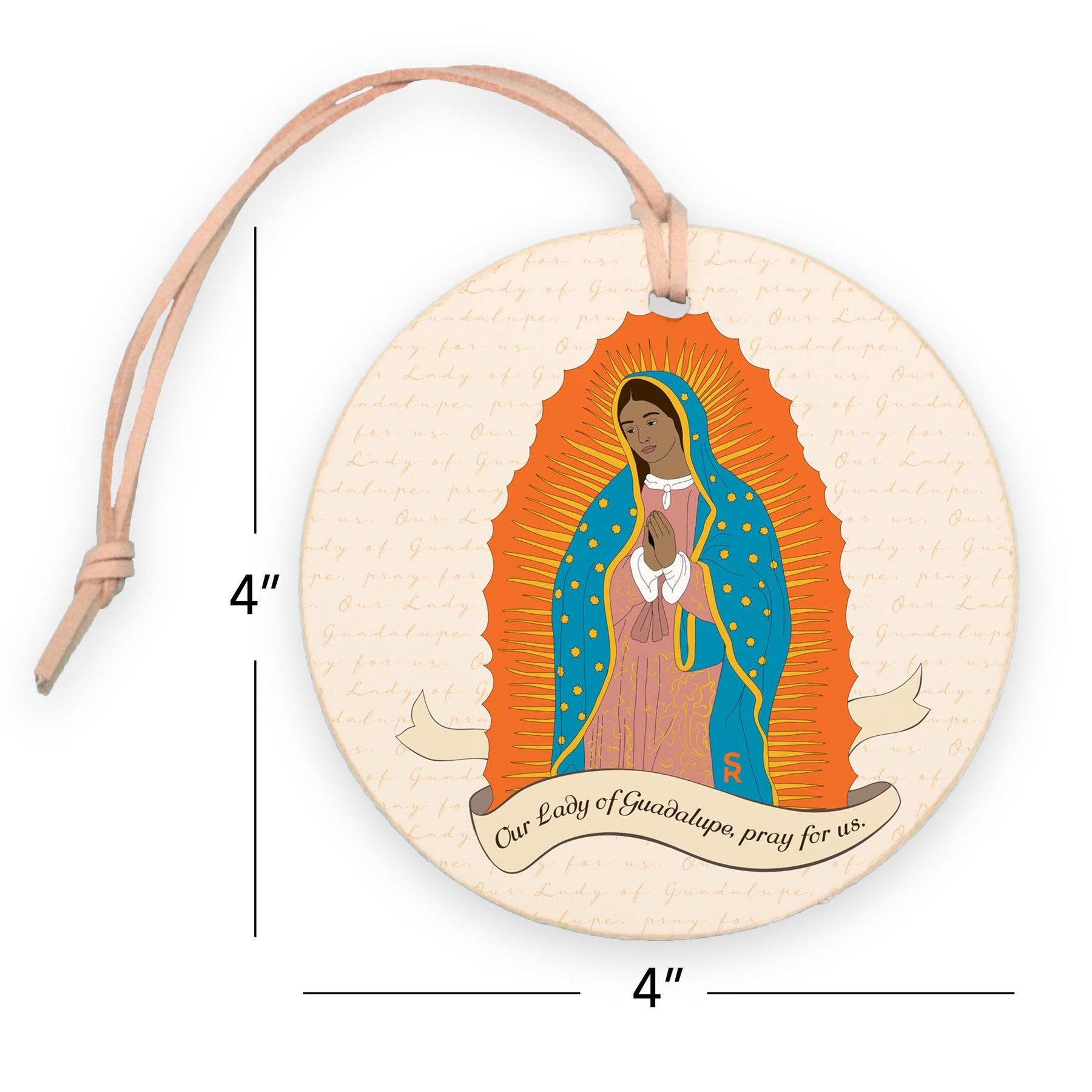 Our Lady of Guadalupe  4" Round Ornament -7