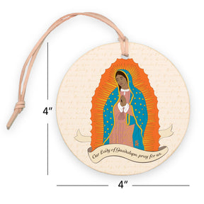 Our Lady of Guadalupe  4" Round Ornament -7