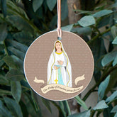 Our Lady of Lourdes  4" Round Ornament | Catholic Gifts & Decor-2