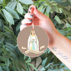 Our Lady of Lourdes  4" Round Ornament | Catholic Gifts & Decor-6