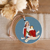 St. Agnes 4" Round Ornament | Catholic Gifts & Decor-3