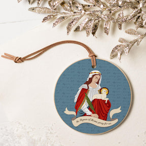 St. Agnes 4" Round Ornament | Catholic Gifts & Decor-5