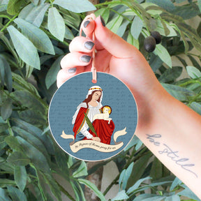 St. Agnes 4" Round Ornament | Catholic Gifts & Decor-6