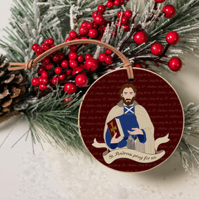 St. Andrew  4" Round Ornament | Catholic Gifts & Decor-4