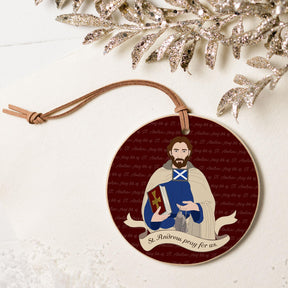 St. Andrew  4" Round Ornament | Catholic Gifts & Decor-5