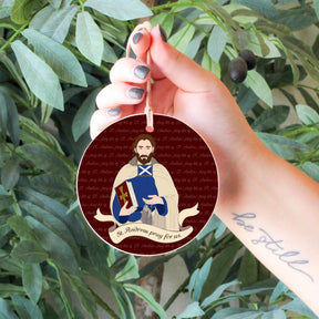 St. Andrew  4" Round Ornament | Catholic Gifts & Decor-6