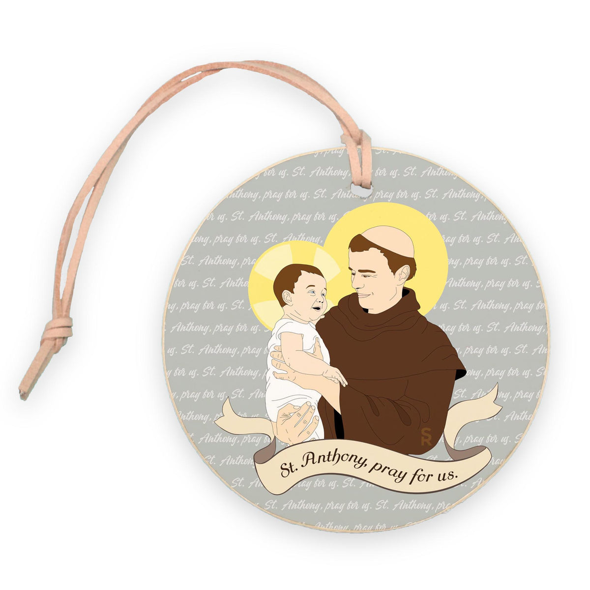 St. Anthony  4" Round Ornament | Catholic Gifts & Decor-0