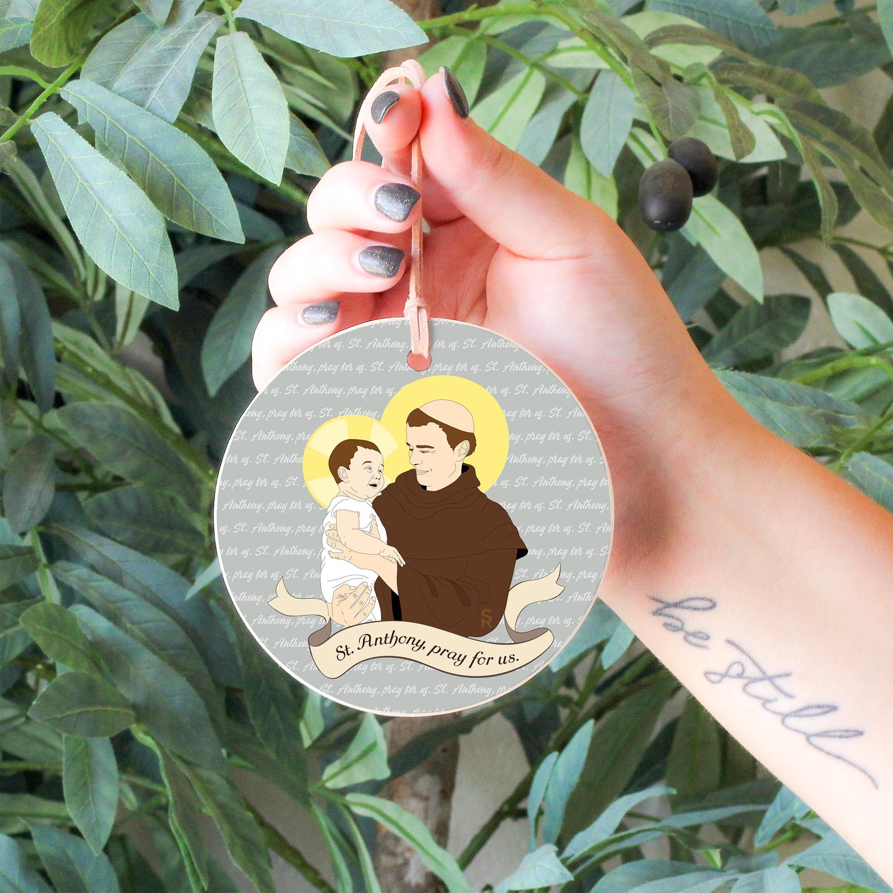 St. Anthony  4" Round Ornament | Catholic Gifts & Decor-6