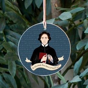 St. Elizabeth Ann Seton  4" Round Ornament | Catholic Gifts & Decor-2