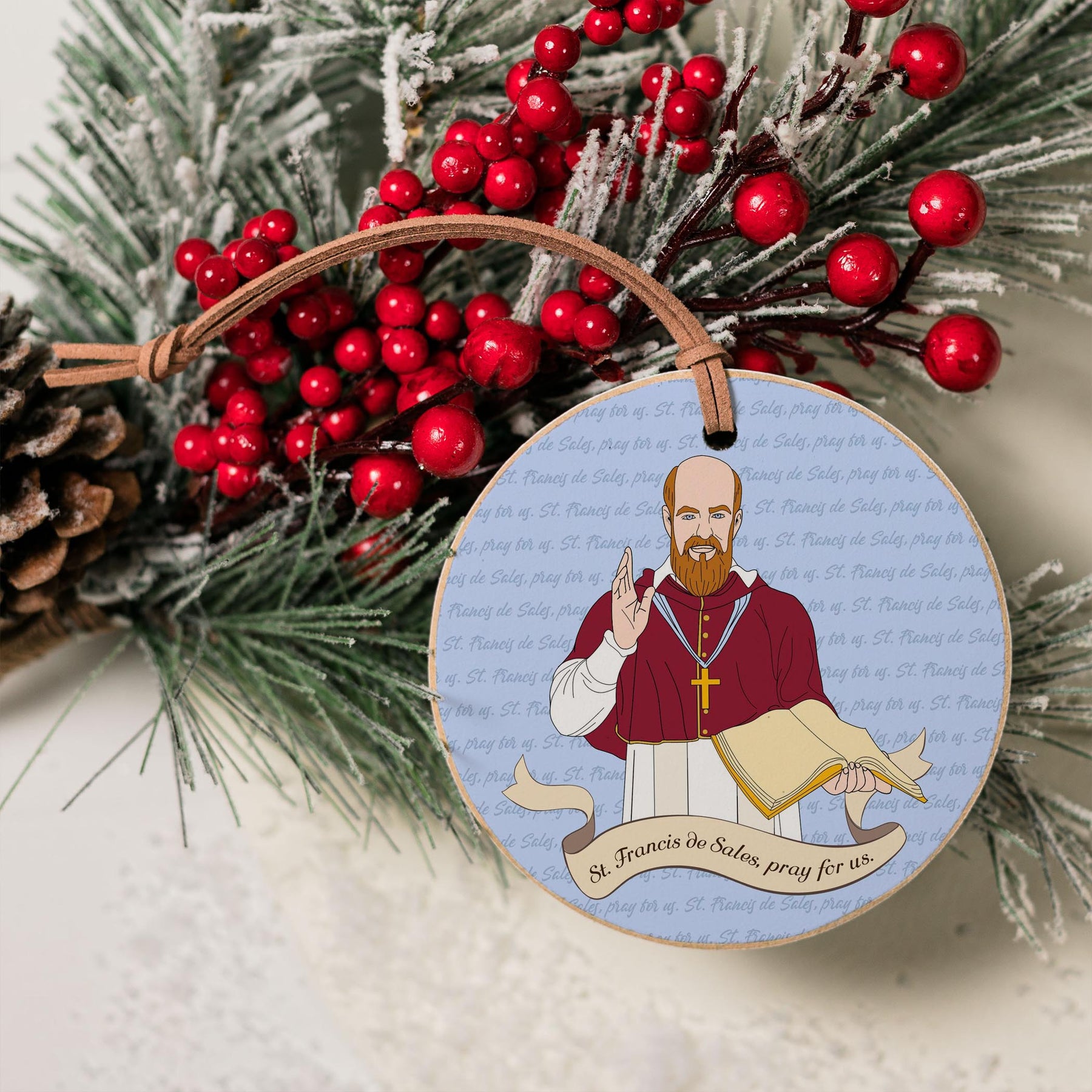 Stfrancisdesales 4" Round Ornament -4