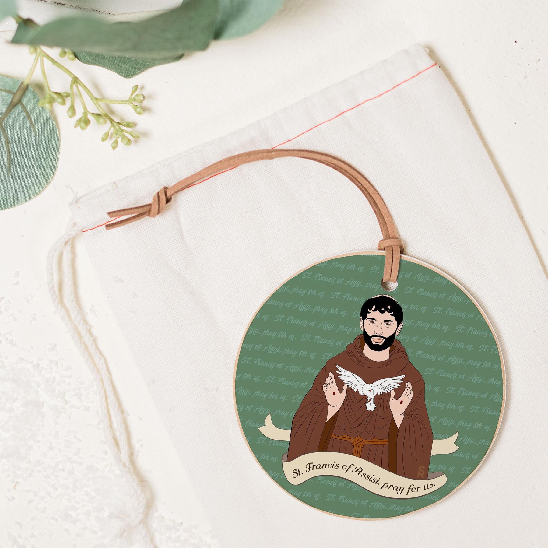 St. Francis of Assisi  4" Round Ornament | Catholic Gifts & Decor-1