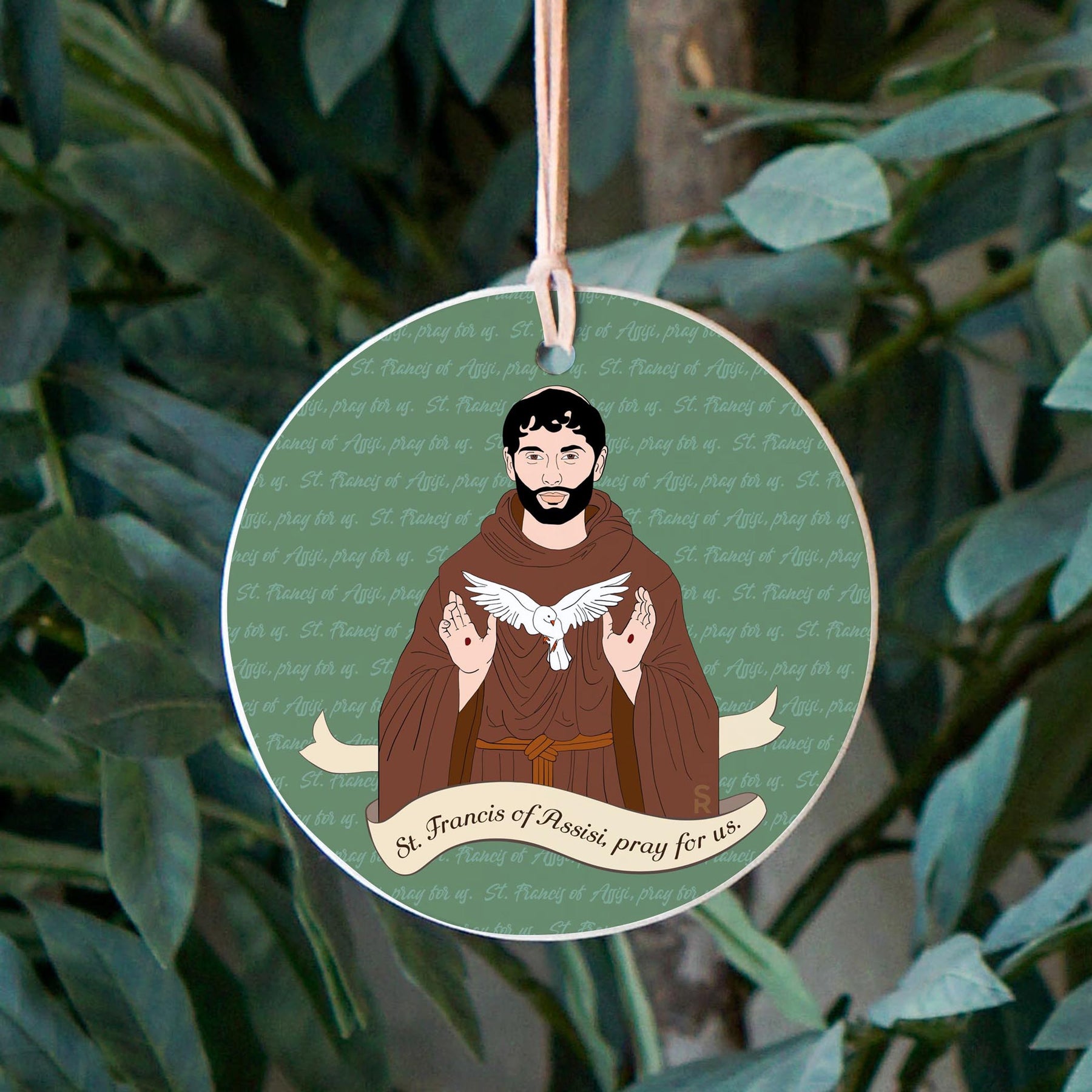 St. Francis of Assisi  4" Round Ornament | Catholic Gifts & Decor-2