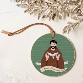 St. Francis of Assisi  4" Round Ornament | Catholic Gifts & Decor-5