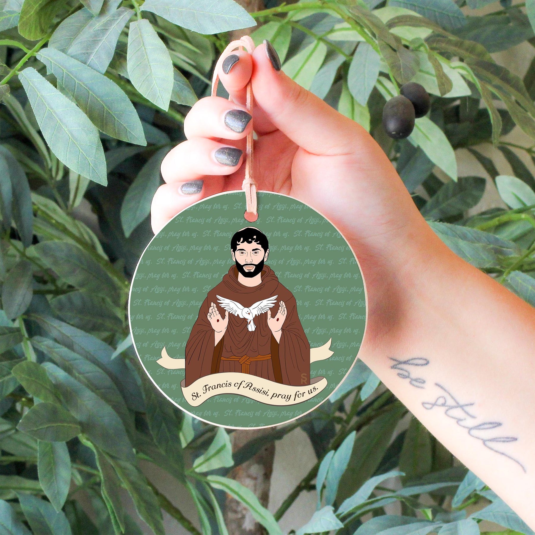 St. Francis of Assisi  4" Round Ornament | Catholic Gifts & Decor-6