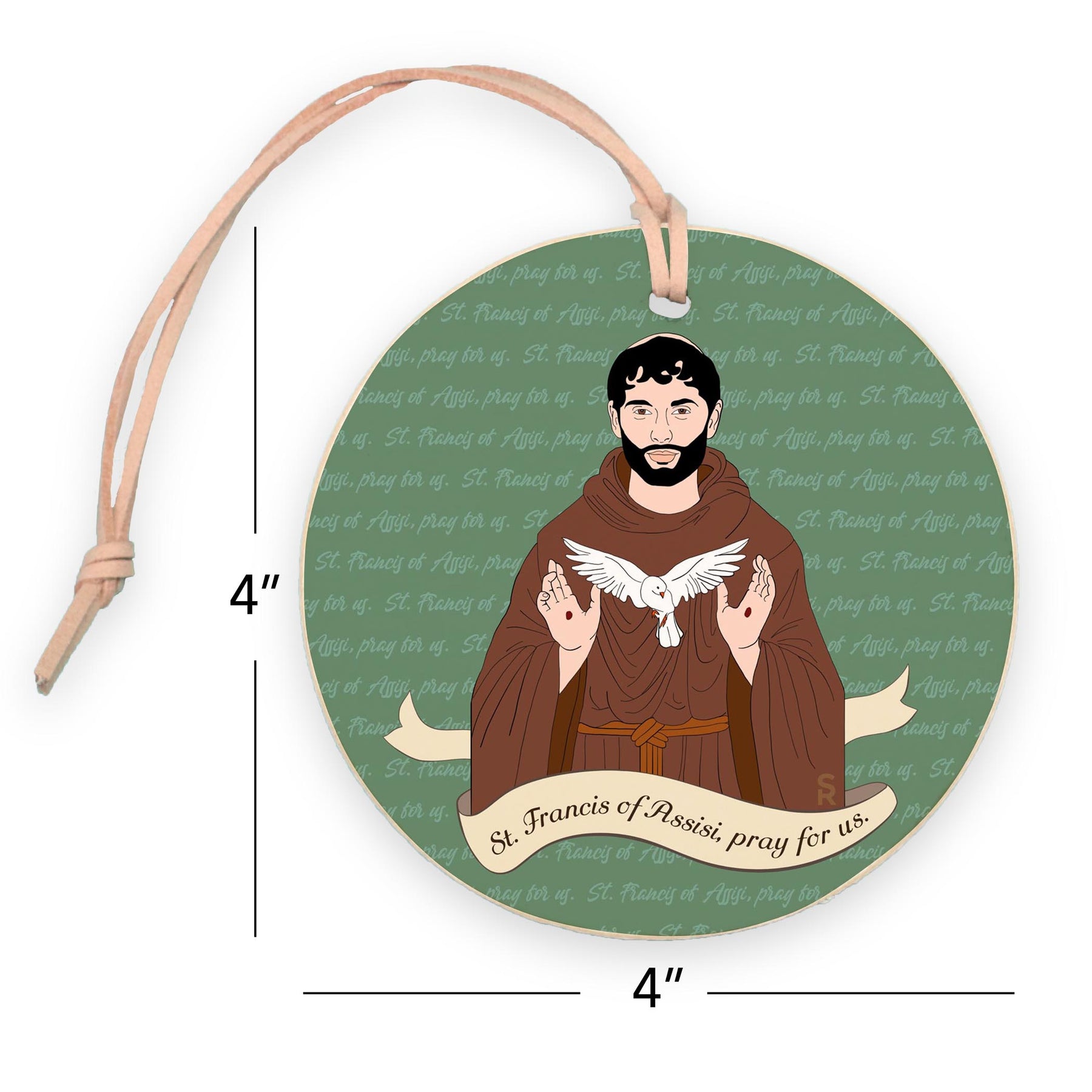 St. Francis of Assisi  4" Round Ornament | Catholic Gifts & Decor-7