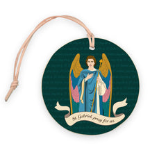 St. Gabriel  4" Round Ornament | Catholic Gifts & Decor-0