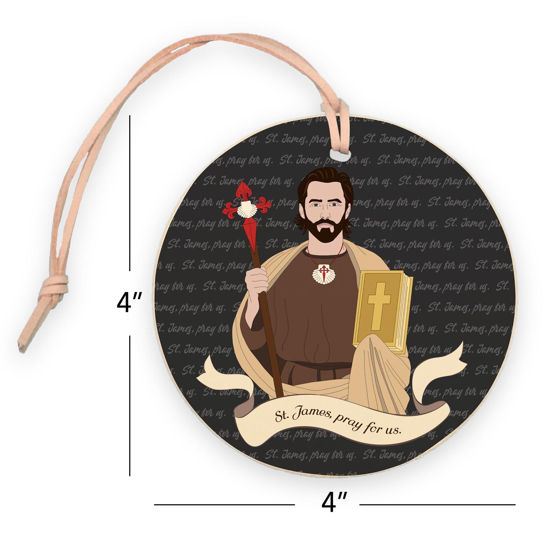 St. James  4" Round Ornament | Catholic Gifts & Decor-7