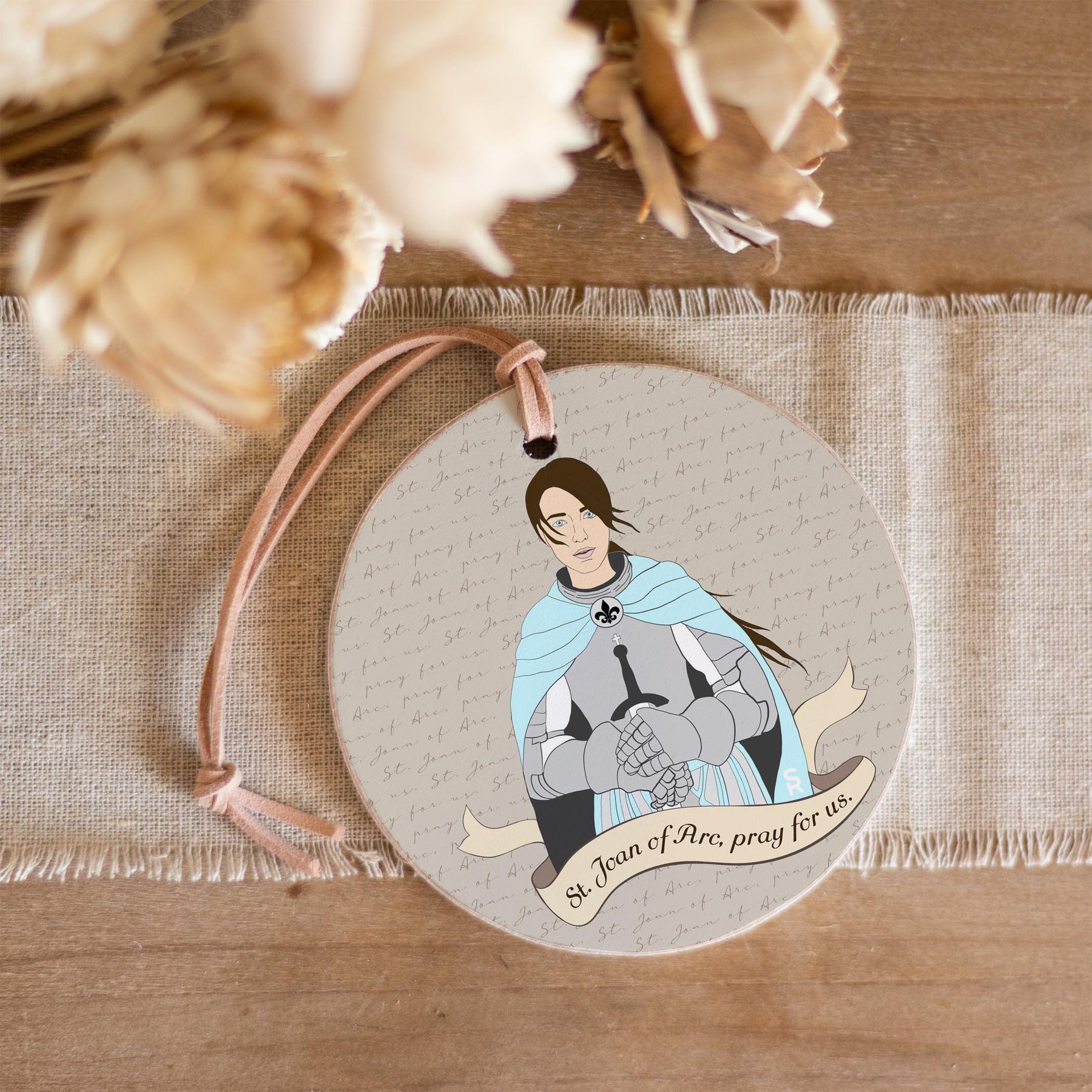 St. Joan of Arc  4" Round Ornament | Catholic Gifts & Decor-3