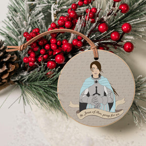 St. Joan of Arc  4" Round Ornament | Catholic Gifts & Decor-4