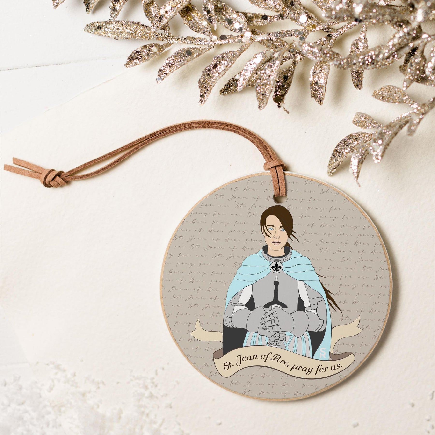 St. Joan of Arc  4" Round Ornament | Catholic Gifts & Decor-5