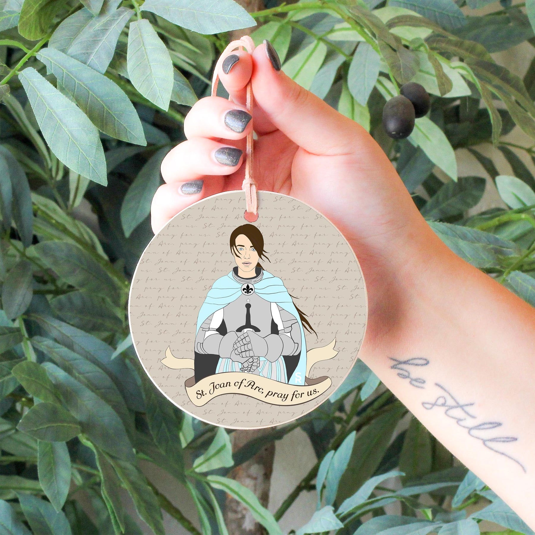 St. Joan of Arc  4" Round Ornament | Catholic Gifts & Decor-6