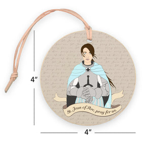 St. Joan of Arc  4" Round Ornament | Catholic Gifts & Decor-7