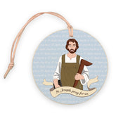 St. Joseph  4" Round Ornament | Catholic Gifts & Decor-0