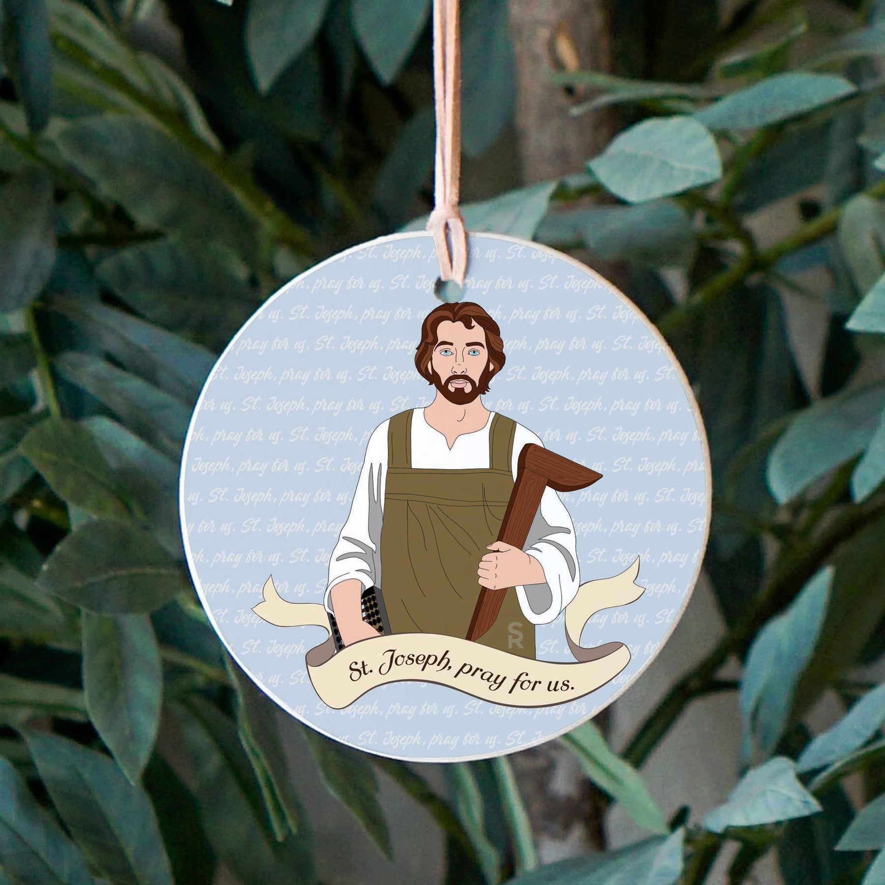 St. Joseph  4" Round Ornament | Catholic Gifts & Decor-2