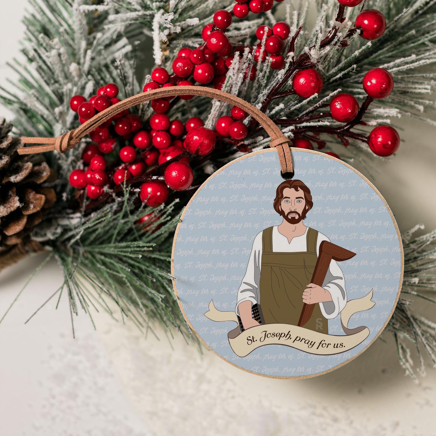 St. Joseph  4" Round Ornament | Catholic Gifts & Decor-4