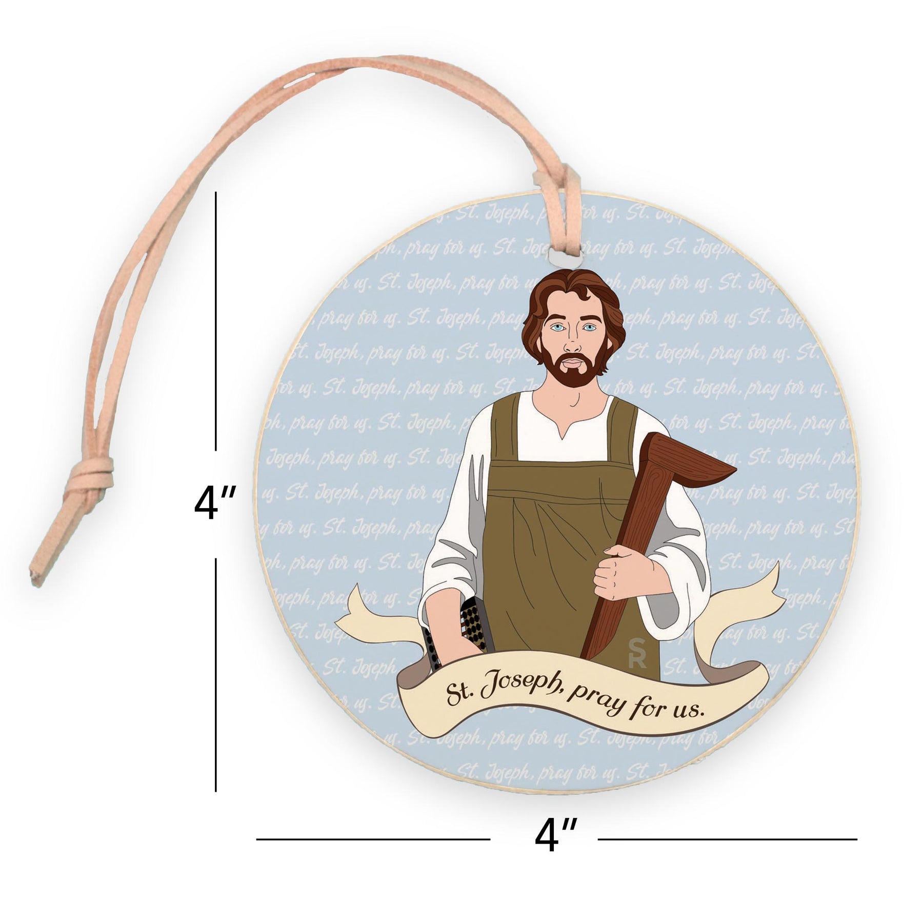 St. Joseph  4" Round Ornament | Catholic Gifts & Decor-7