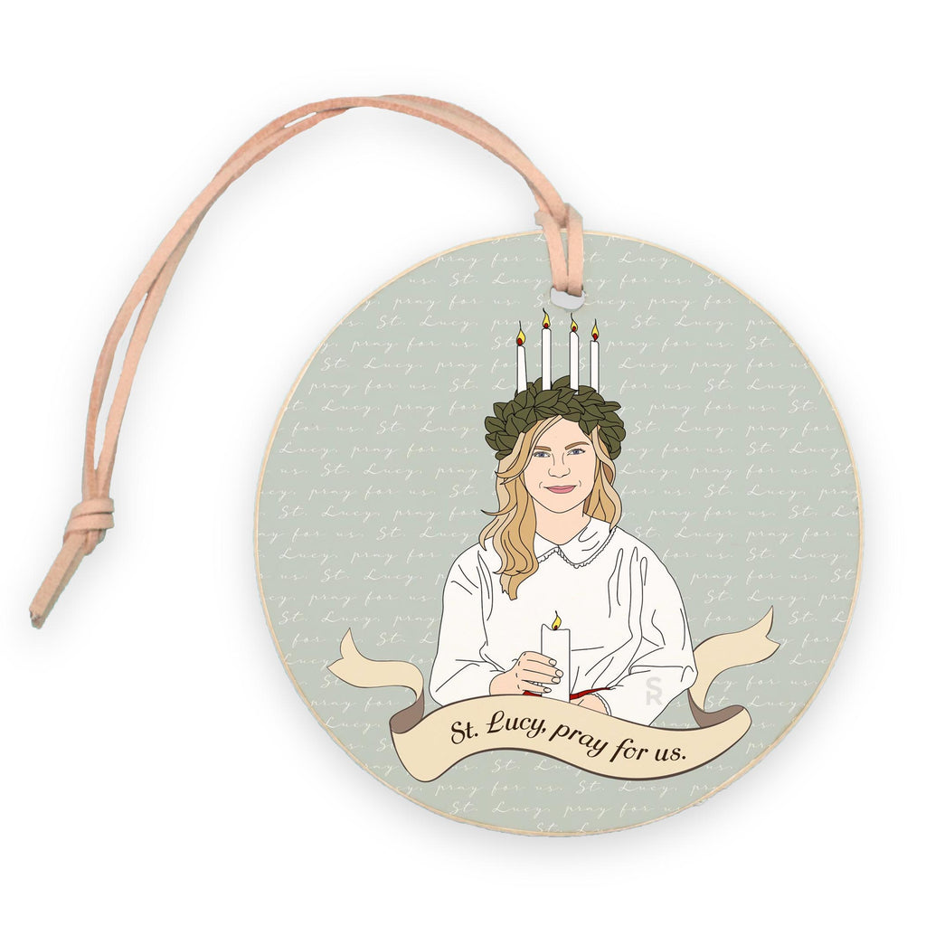 St. Lucy  4" Round Ornament | Catholic Gifts & Decor-0