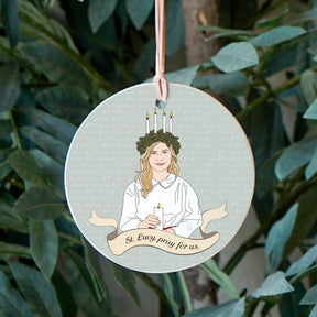 St. Lucy  4" Round Ornament | Catholic Gifts & Decor-2