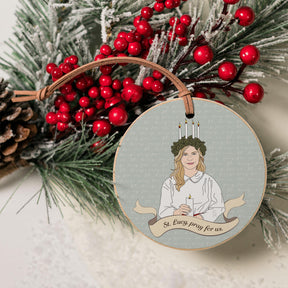 St. Lucy  4" Round Ornament | Catholic Gifts & Decor-4