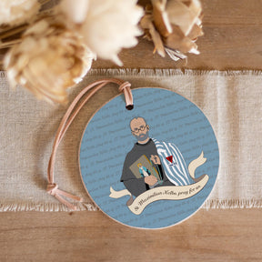 St. Maximilian Kolbe  4" Round Ornament | Catholic Gifts & Decor-3