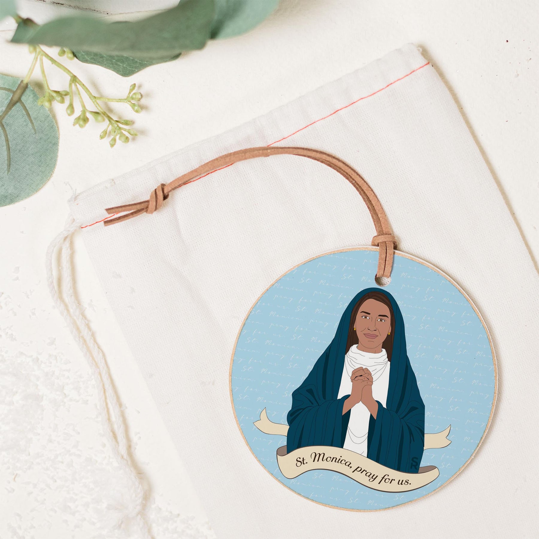 St. Monica  4" Round Ornament | Catholic Gifts & Decor-1