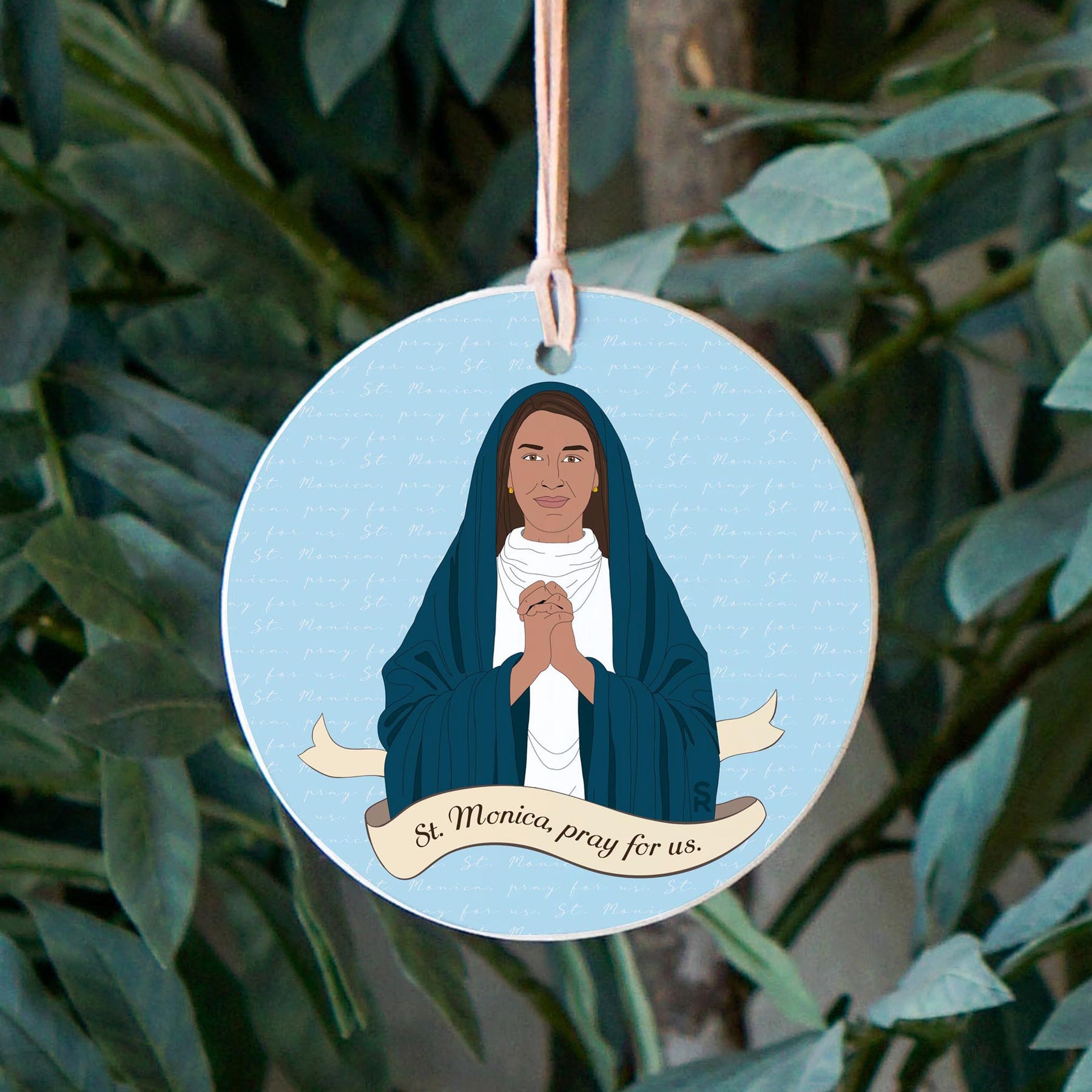 St. Monica  4" Round Ornament | Catholic Gifts & Decor-2