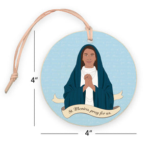 St. Monica  4" Round Ornament | Catholic Gifts & Decor-7