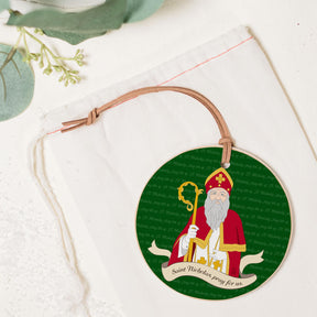 St. Nicholas 4" Round Ornament | Catholic Gifts & Decor-1