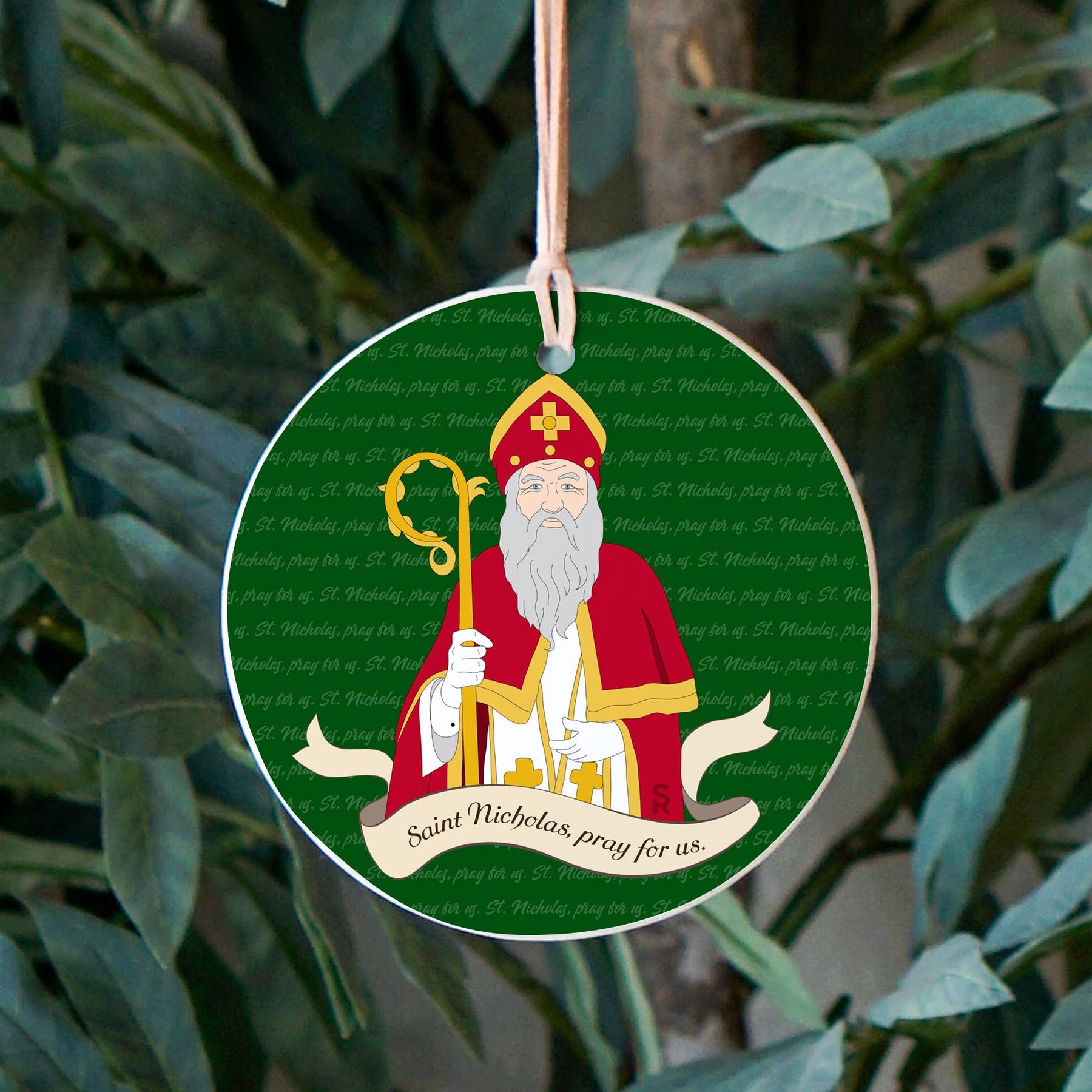 St. Nicholas 4" Round Ornament | Catholic Gifts & Decor-2