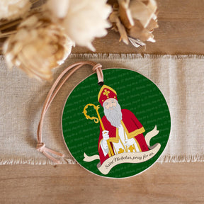 St. Nicholas 4" Round Ornament | Catholic Gifts & Decor-3