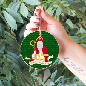 St. Nicholas 4" Round Ornament | Catholic Gifts & Decor-6