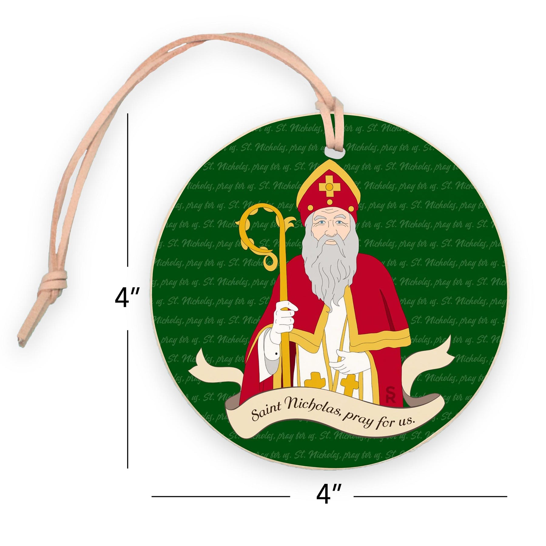 St. Nicholas 4" Round Ornament | Catholic Gifts & Decor-7