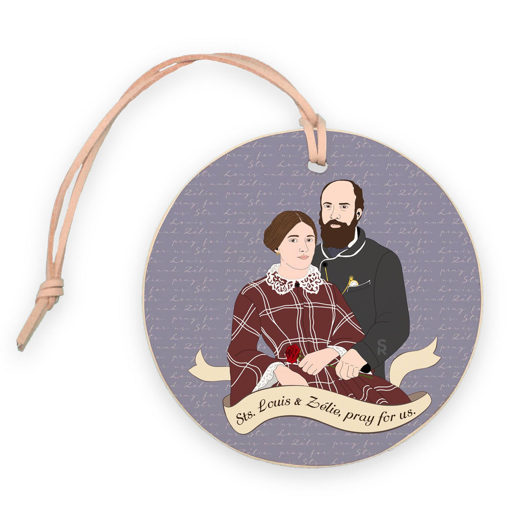 Sts. Louis & Zélie  4" Round Ornament | Catholic Gifts & Decor-0