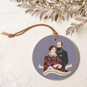 Sts. Louis & Zélie  4" Round Ornament | Catholic Gifts & Decor-5