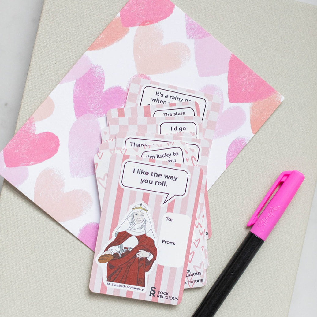 Stuck on You Valentine Stickers 20-pack