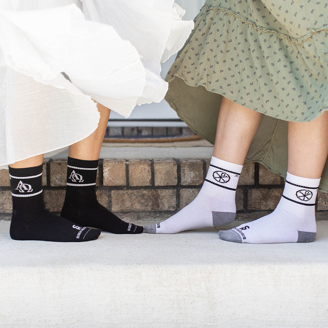 Alpha & Omega Adult Crew Socks