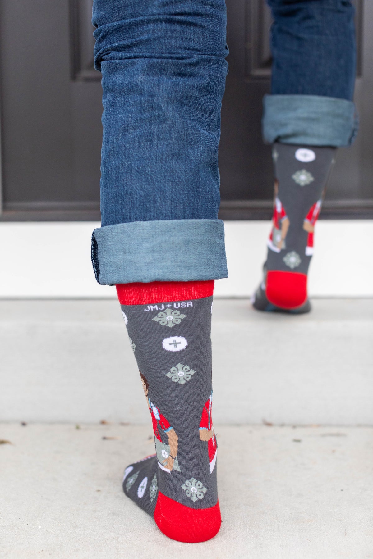 St. Carlo Acutis Eucharist Adult XL Socks