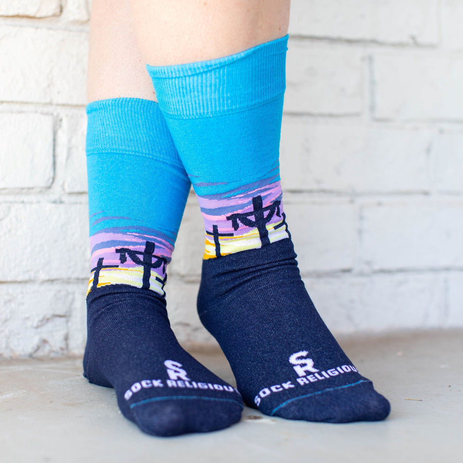 Easter Sunrise Adult Socks | Sock Religious | Easter Socks , Papal ...