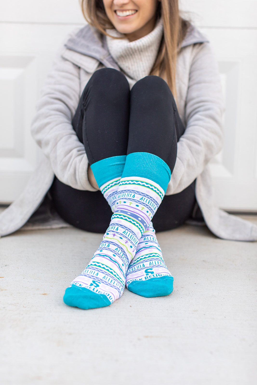 Easter Egg Adult Socks